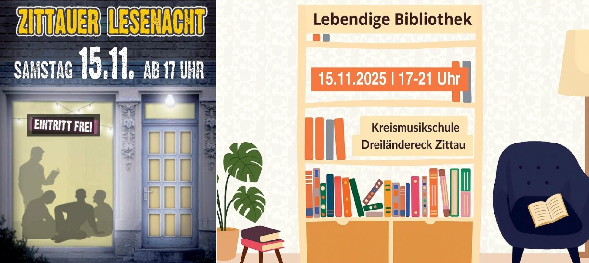 15.11.2024: Zittauer Lesenacht mit Lebendiger Bibliothek – „Freundschaft – verbunden, vertraut, unersetzlich“